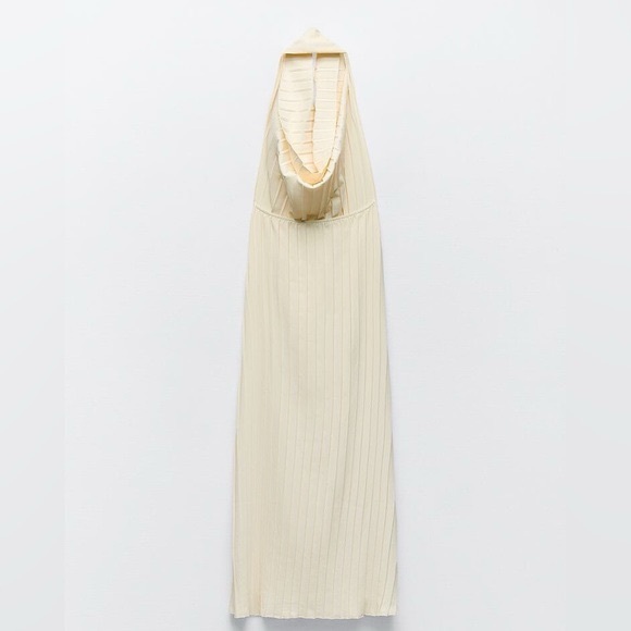 ZARA BLOGGERS’ FAVORITE PLEATED HALTER DRESS - Picture 11 of 12